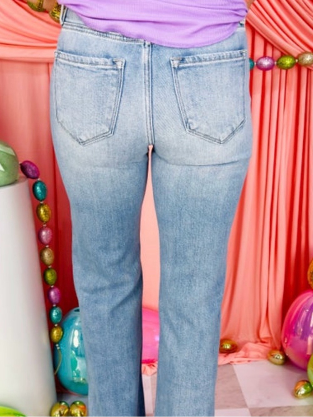 KanCan High-Rise, Light Wash Wide Leg Flare Jeans - Picture 2 of 7